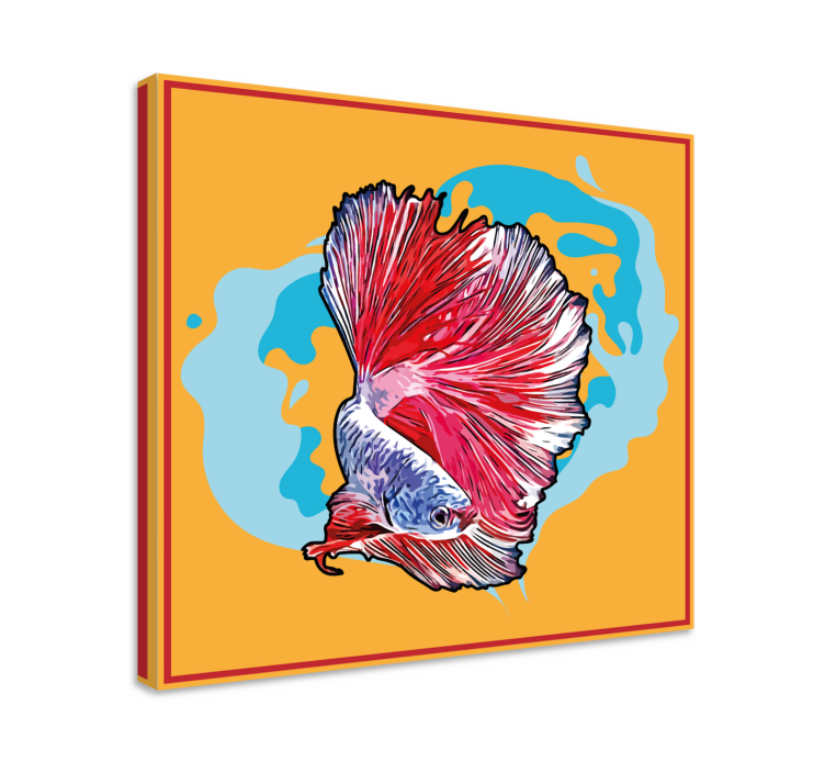 Obraz na stenu ryby vibrant betta fish - Tenstickers