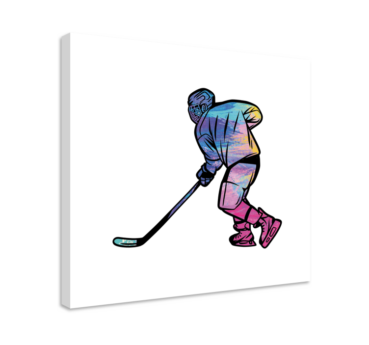Obraz na obrazy na stenurainbow ice hockey people - Tenstickers