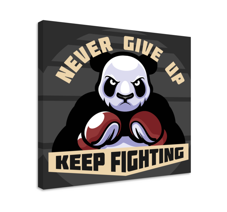 obraz zvierat motivácia panda boxu - Tenstickers
