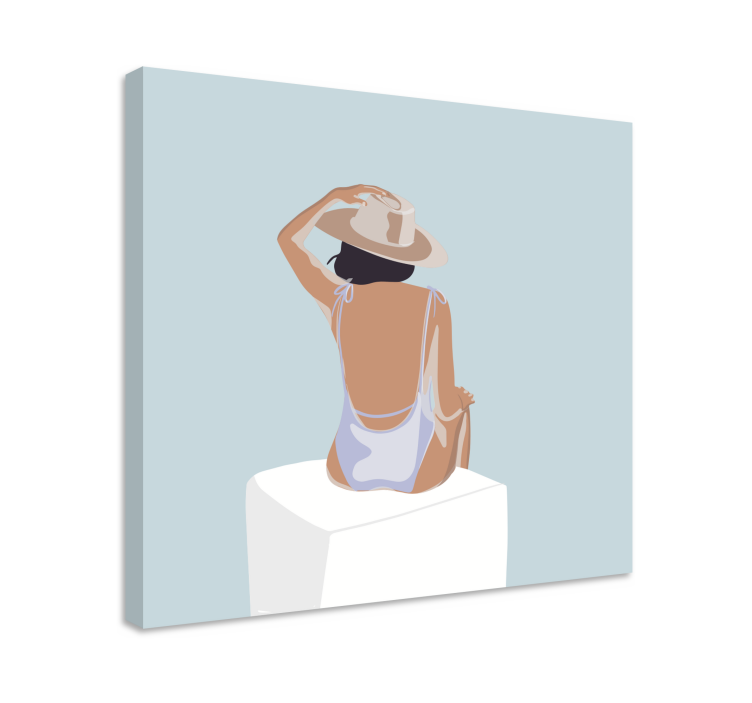 Móda dievča minimalistický štýl tapety - Tenstickers