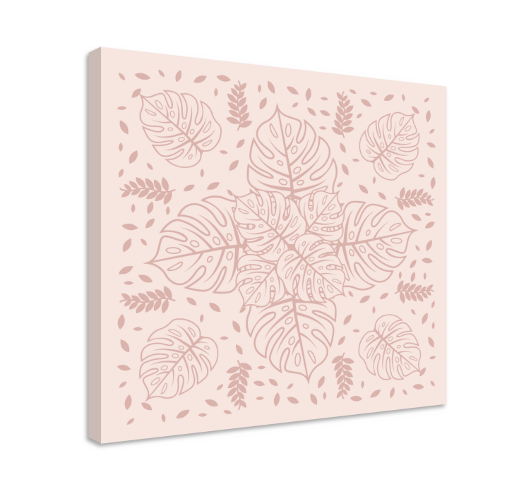 obraz rastliny botanický vzor monstera - Tenstickers