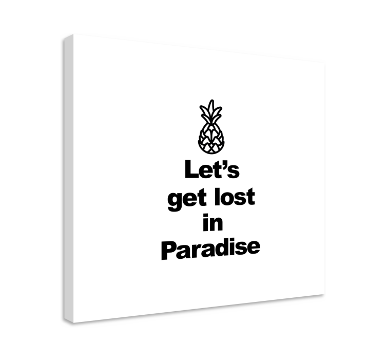 Obraz citáty ananásového dobrodružstva - Tenstickers