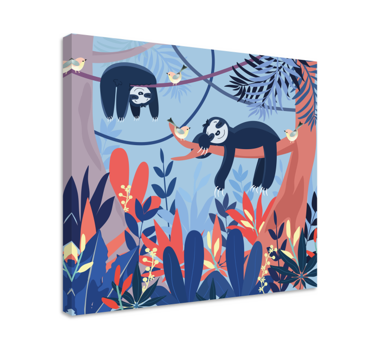 Spiace zvieratá v obrazy na stenulesnej škôlky - Tenstickers