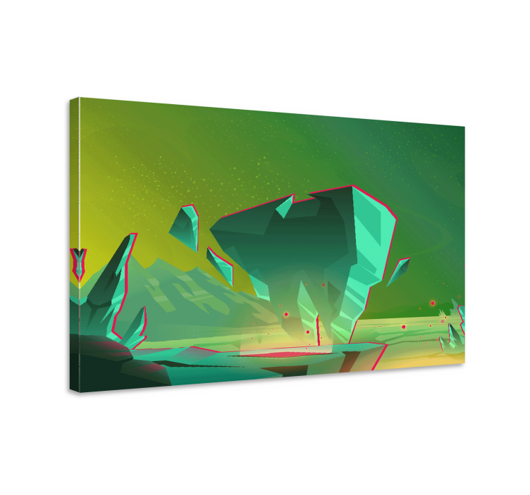 Moderný obraz geometrických krajinných prvkov - Tenstickers