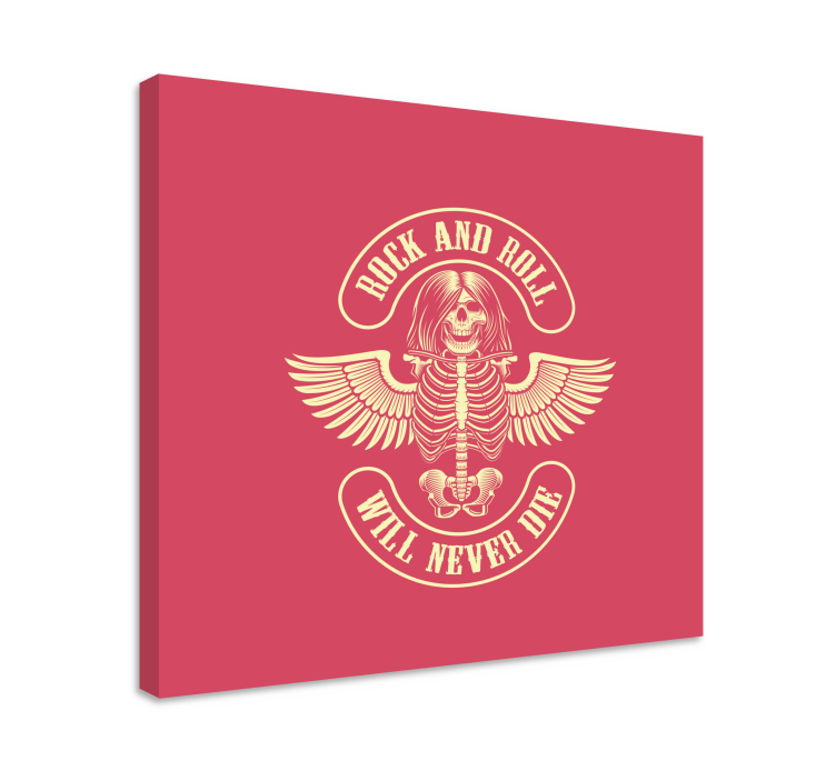 Vintage obraz legenda kostlivca rocku - Tenstickers