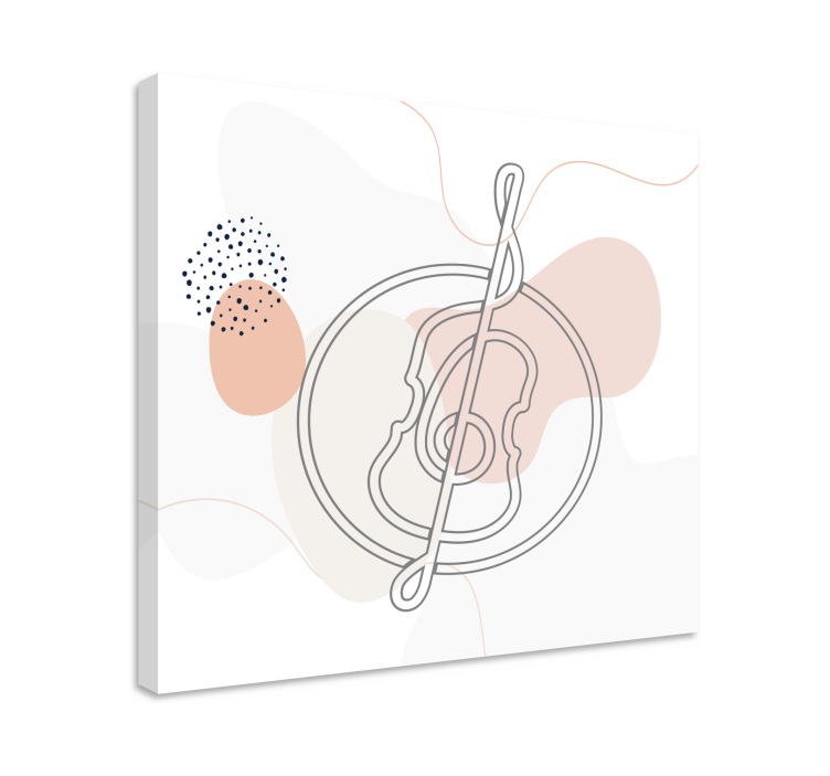 Obraz hudba obrys hudobného nástroja - Tenstickers