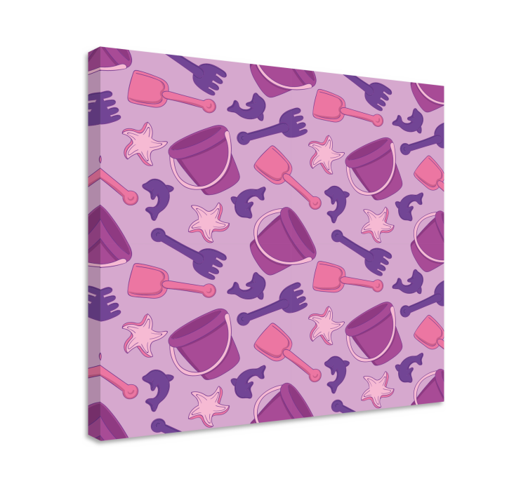 Letné plážové hry vzor moderné obrazy na stenu - Tenstickers