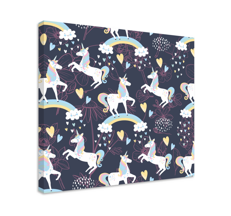 Obraz a jednorožcom hrajúce očarujúce jednorožce - Tenstickers