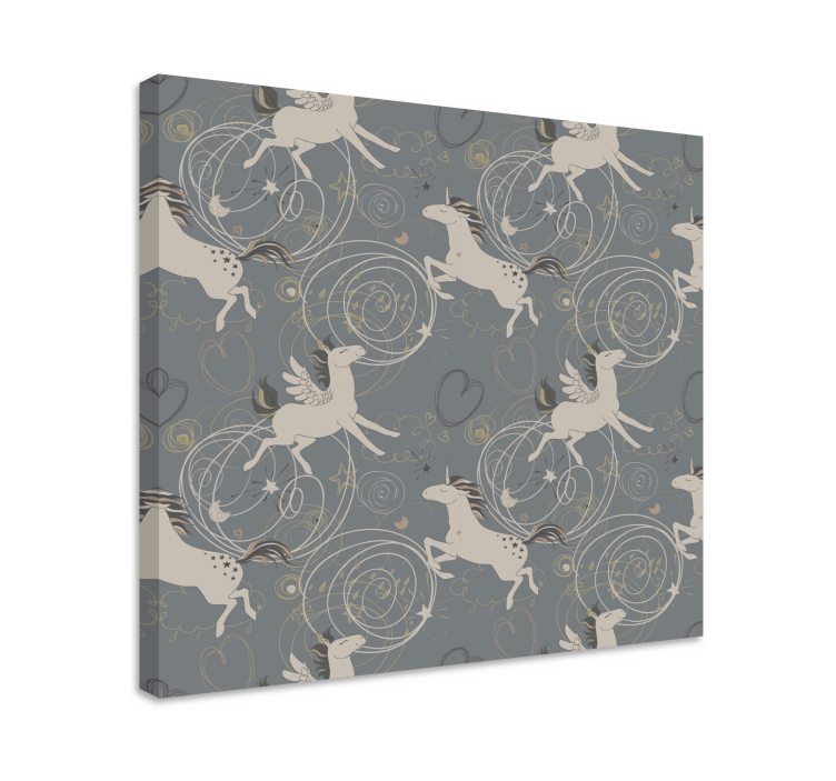 Obraz a jednorožcom magické krídlaté bytosti - Tenstickers