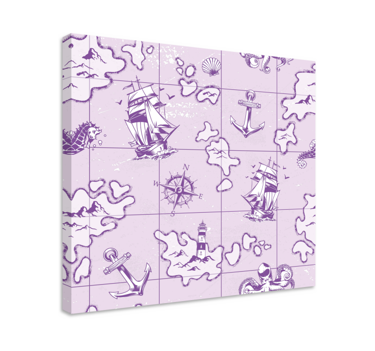 Obraz more vintage námorný kompas - Tenstickers