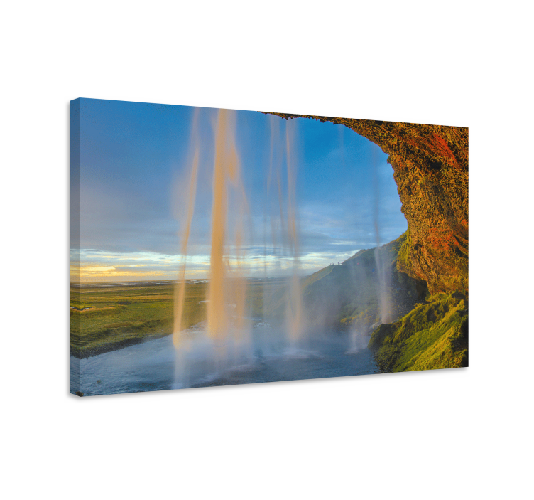 obraz panoráma vodopád seljalandsfoss - Tenstickers