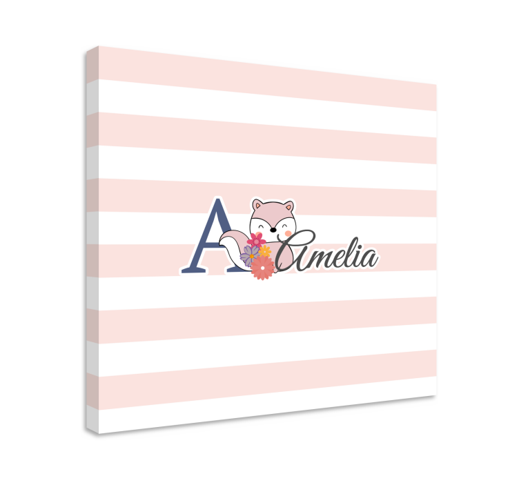 Obraz pre bábätko s roztomilým líškom na mieru - Tenstickers