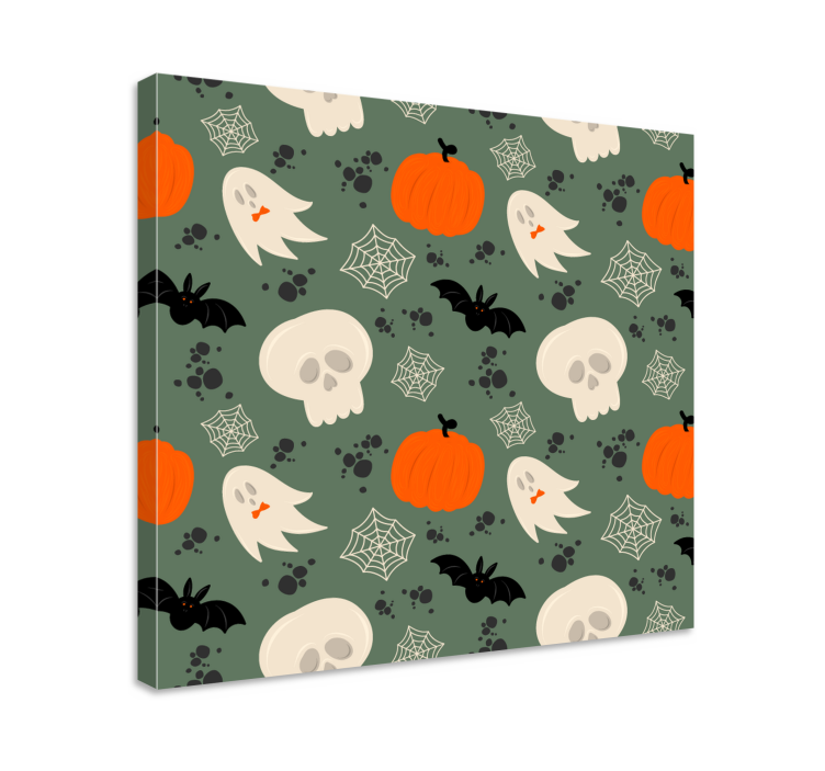Dinosaurus obraz s prvkami halloween tematiky - Tenstickers