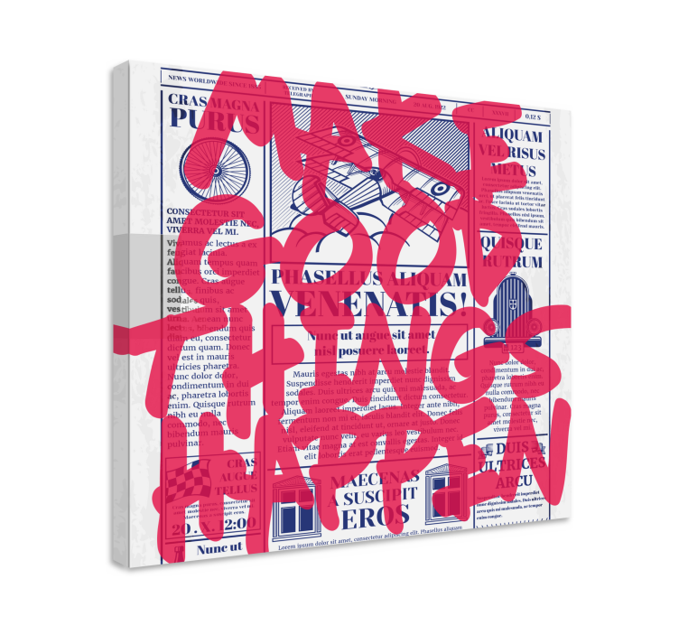 Aby sa dobré veci diali, obrazy na stenu do obývačky - Tenstickers