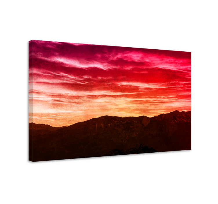 Obraz panoráma majestátne hory pri súmraku - Tenstickers