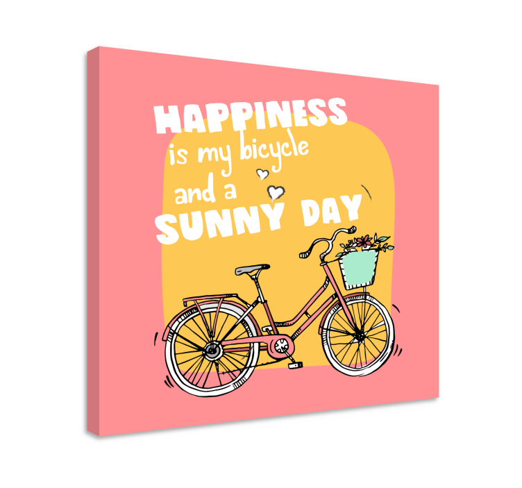 Motivačný obraz bicykel a slnečný deň - Tenstickers