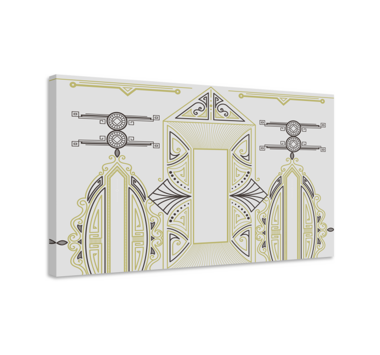 moderný obraz usporiadanie geometrických tvarov - Tenstickers