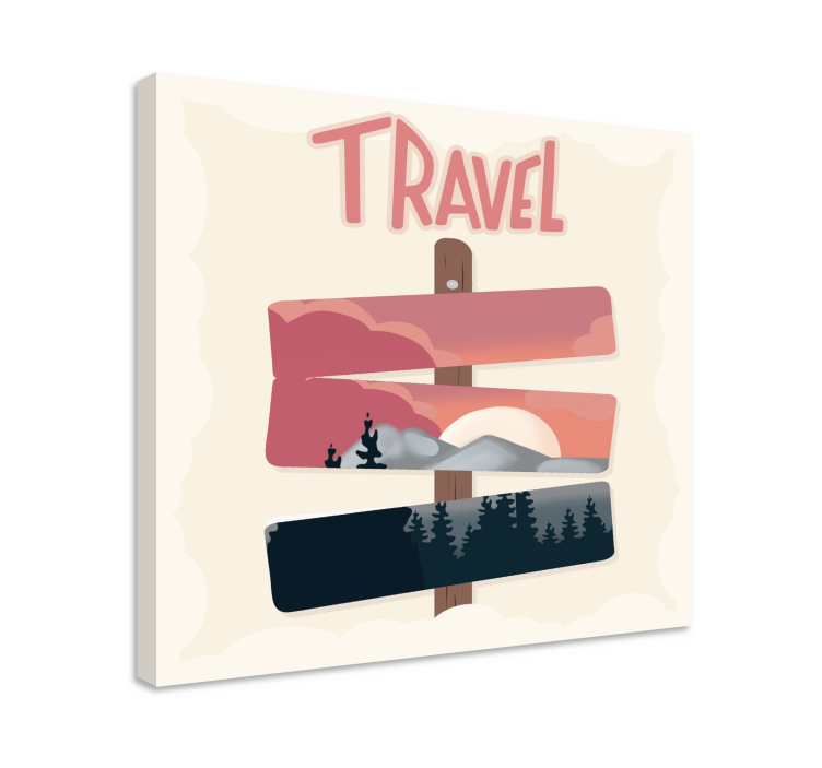 Obraz mesto cestovný ukazovateľ - Tenstickers