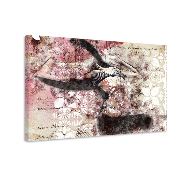 Obraz postavy tanečnej siluety - Tenstickers