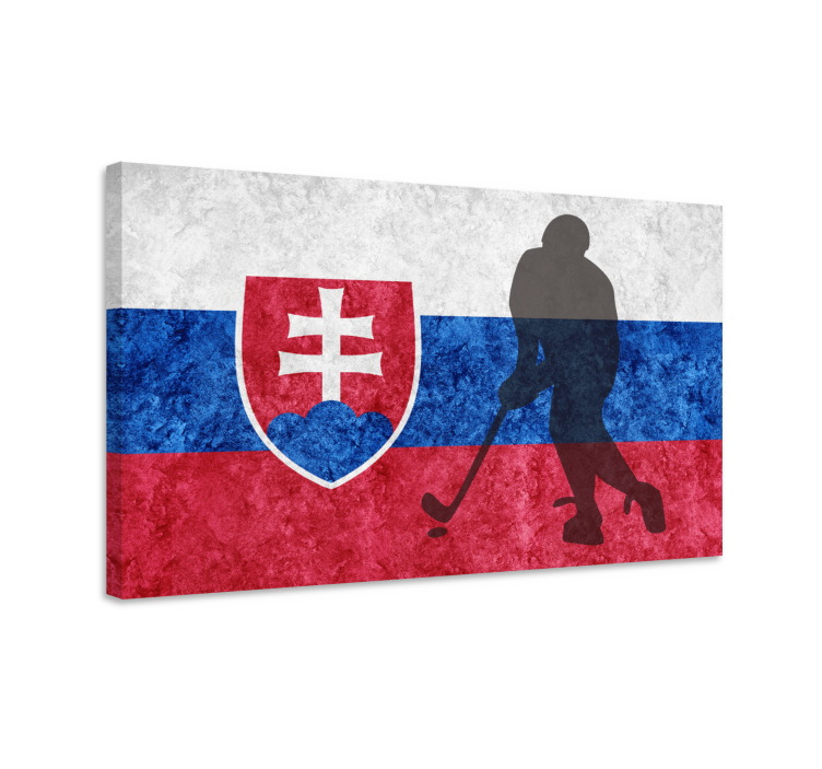 Obraz Slovenská vlajka hokej - Tenstickers