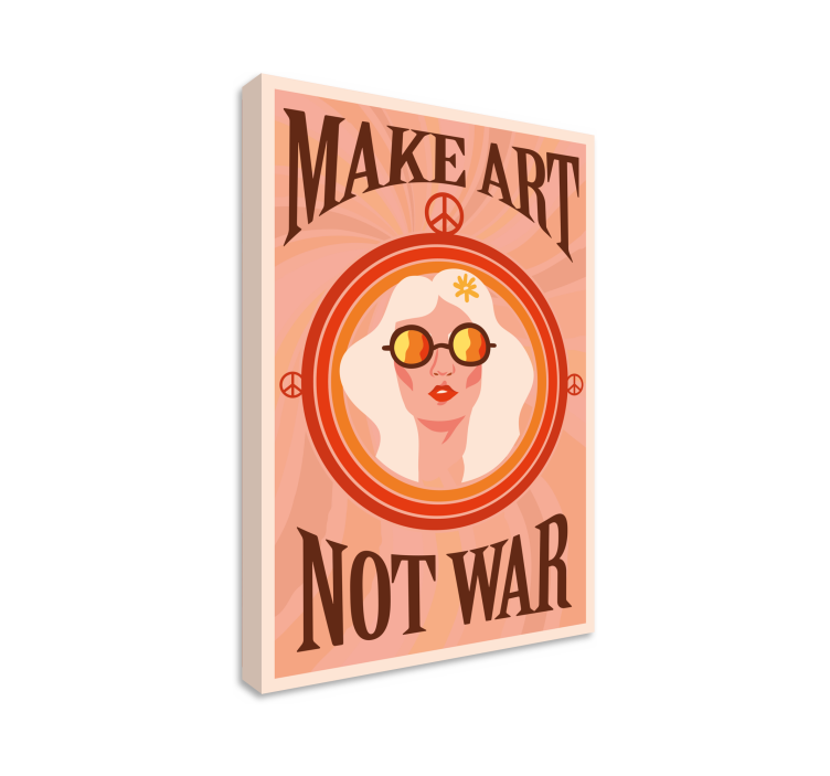 Obraz na stenu make art not war - Tenstickers