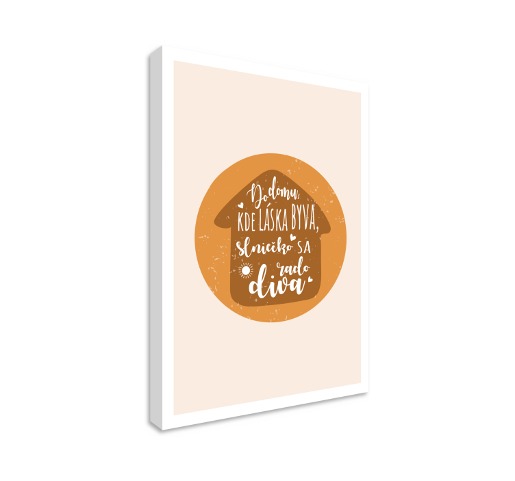 Obraz Do domu kde láska býva - Tenstickers