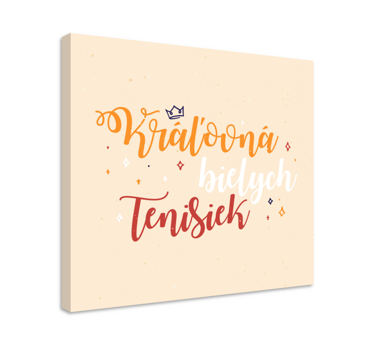 Obraz Kráľovná bielych tenisiek - Tenstickers