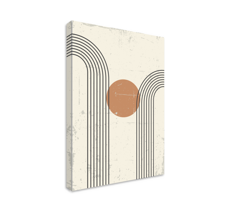 Obraz na stenu poloblúky a kruh - Tenstickers