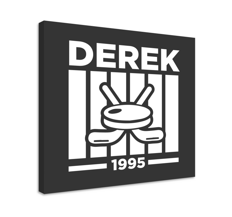 Obraz pre teenagera s personalizovaným hokejovým dizajnom - Tenstickers