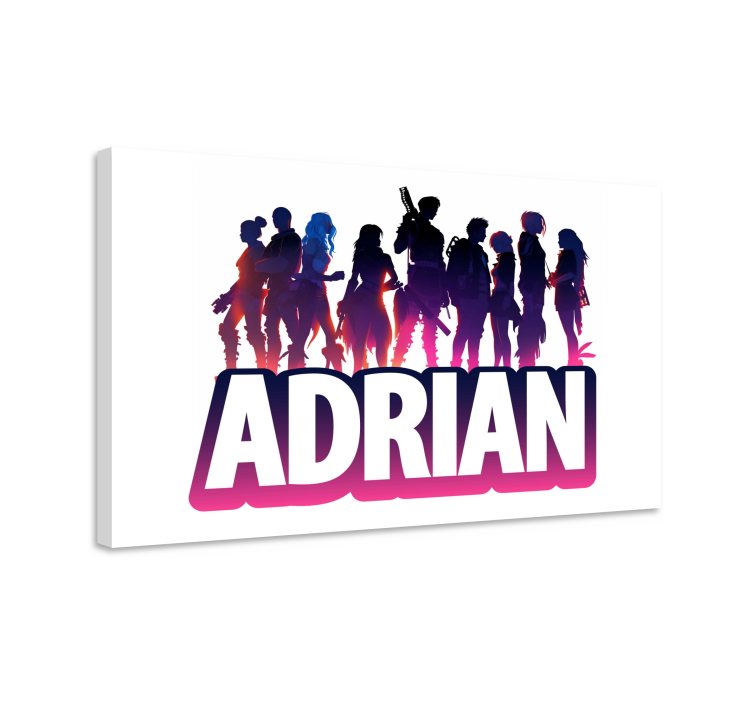 obraz na stenu videohry silueta epických postáv - Tenstickers