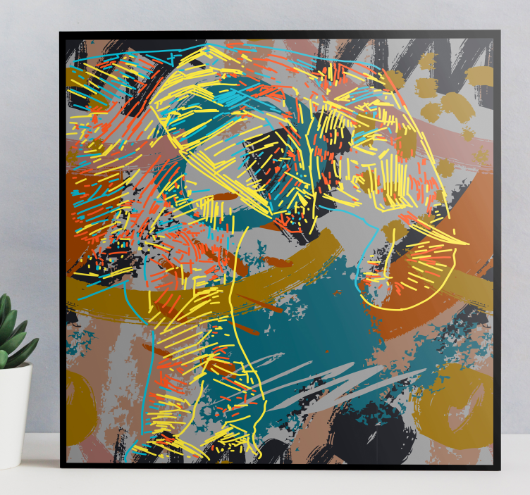 3d slony striekajúcej vode plátno slona - Tenstickers