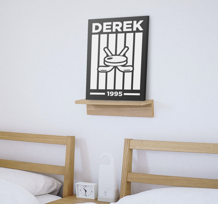 Obraz pre teenagera s personalizovaným hokejovým dizajnom - Tenstickers