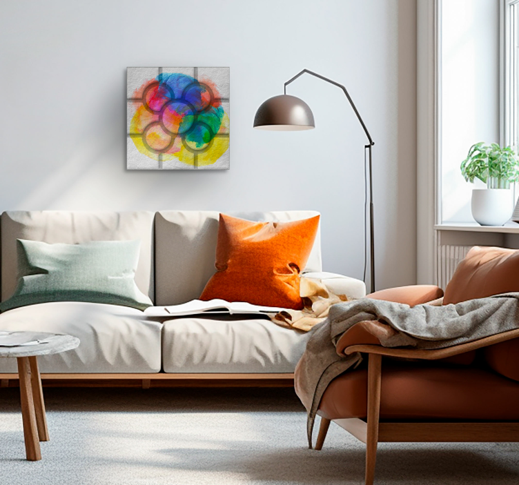 vintage obraz krásne dlaždice ulicí Bilbau - Tenstickers