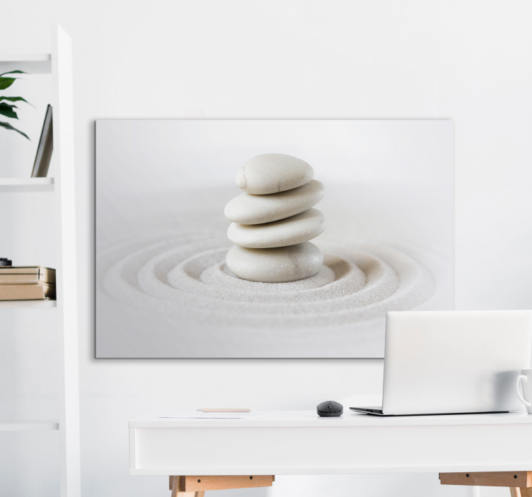 Zen stones stack canvas art - Tenstickers