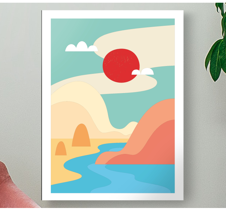 Abstraktné umelecké obrazy na obrazy na stenuhory a rieky - Tenstickers