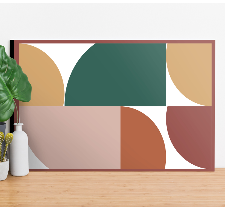 Abstraktné tvary vzorov geometrické obrazy na stenu - Tenstickers