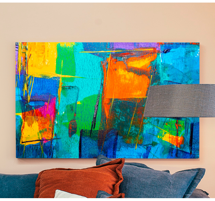 Deti maľujú úvodné obrazy na obrazy na stenu - Tenstickers