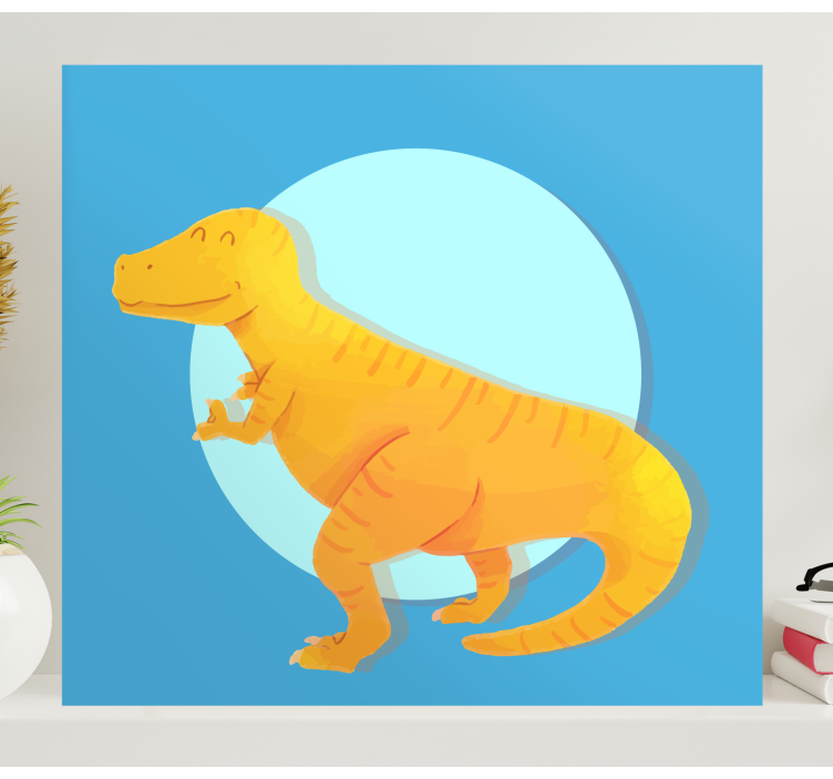 Dinosaurus obraz veselý t-rex - Tenstickers