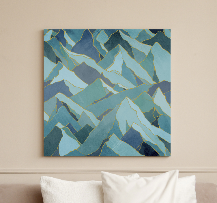 Kovové vrcholy krajinné obrazy na stenu - Tenstickers