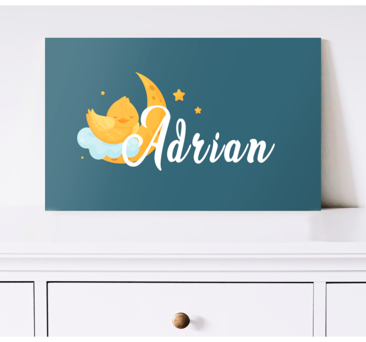 Obraz s menom kuratko a mesiac - Tenstickers