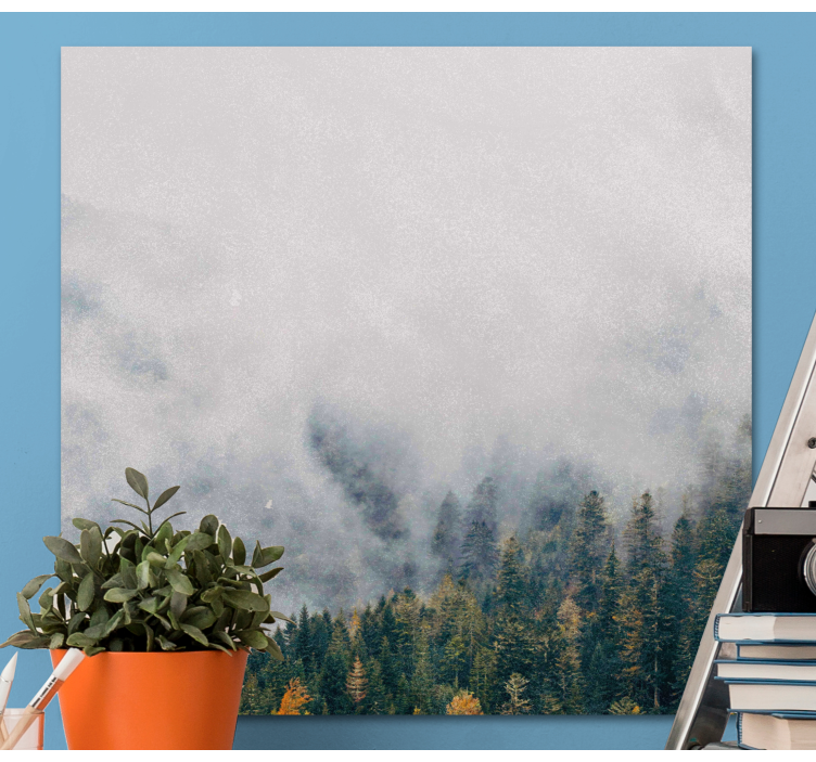 Les s hmlou z krajinného obrazy na stenu - Tenstickers