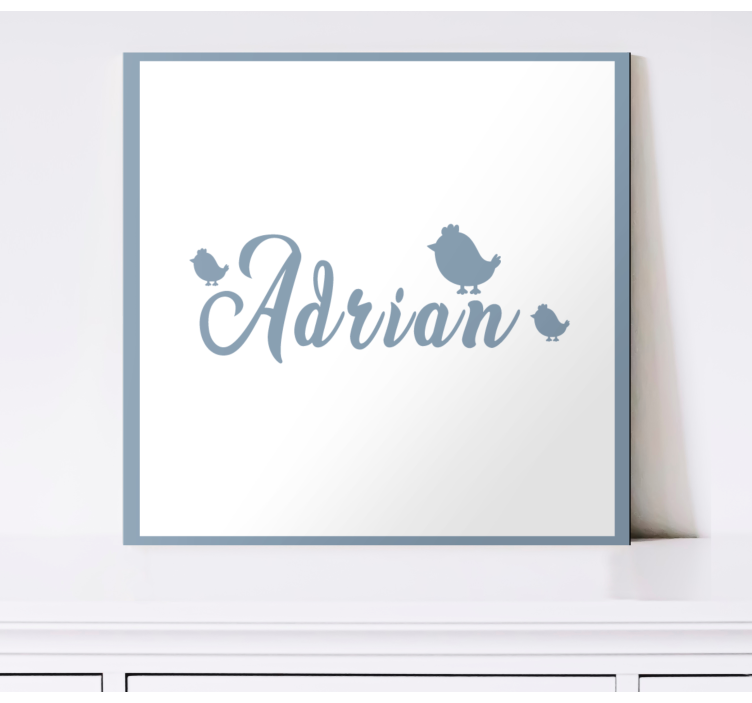 Meno s detskými mláďatami vtáčie obrazy na stenu umenie - Tenstickers