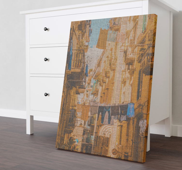 abstraktný obraz mestská tapiséria - Tenstickers