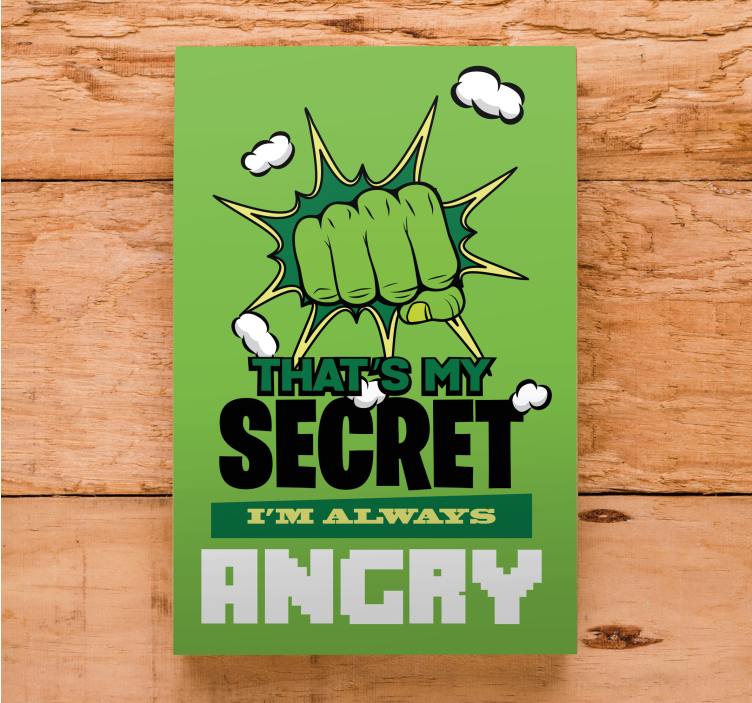 Obraz na stenu always angry - Tenstickers