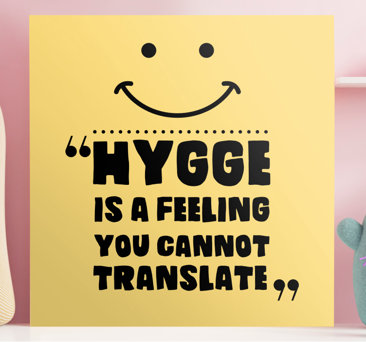Obraz citáty hygge je pocit - Tenstickers
