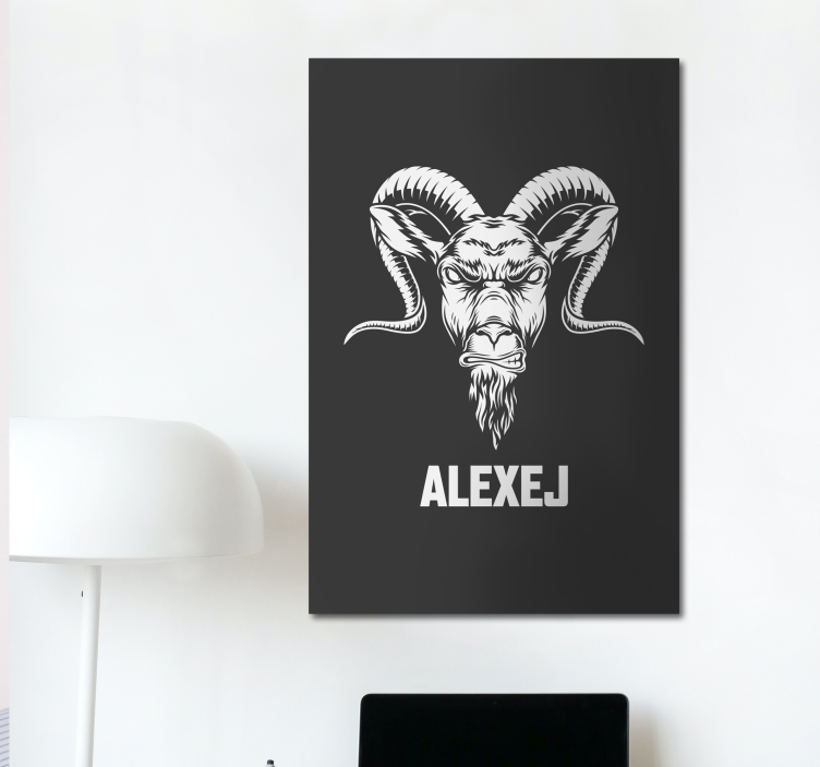 Obraz hlava kamzíka s menom - Tenstickers