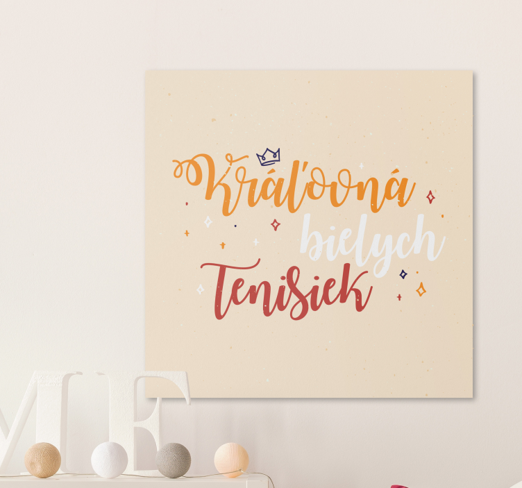 Obraz Kráľovná bielych tenisiek - Tenstickers