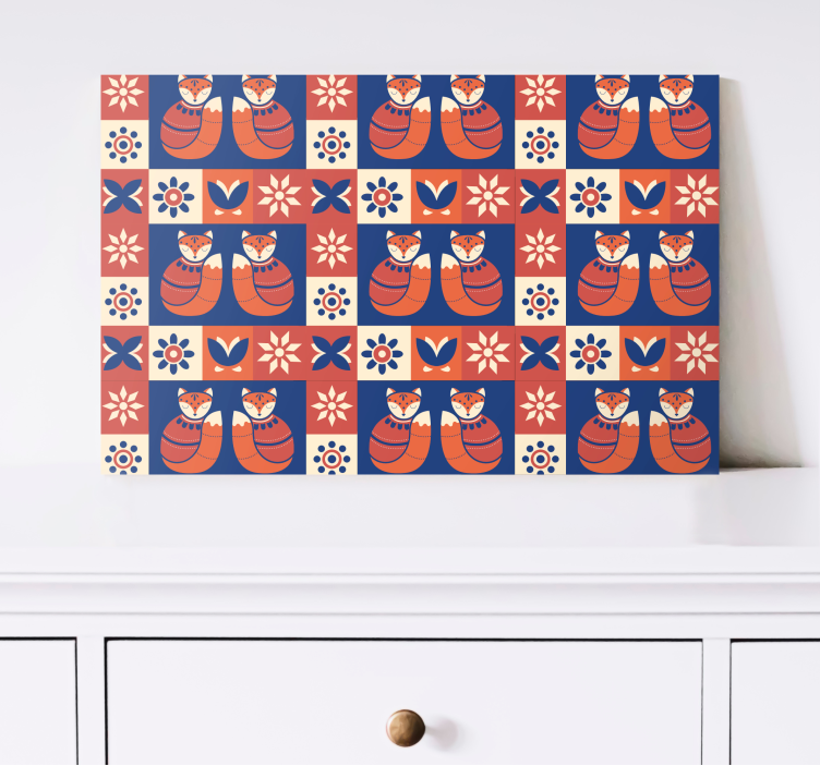 Obraz mačky priateľský mačací vzor - Tenstickers