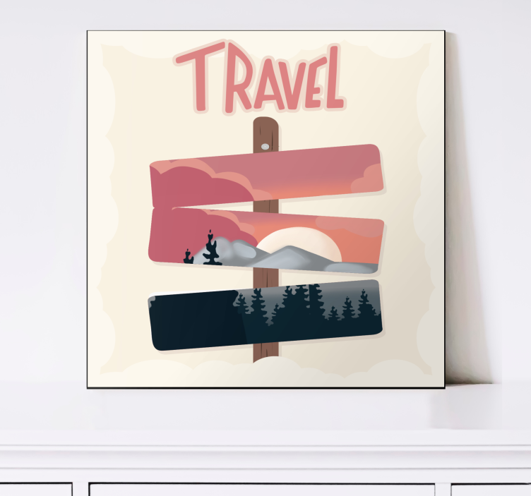 Obraz mesto cestovný ukazovateľ - Tenstickers