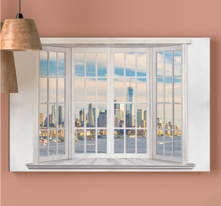 Obraz mesto panoráma mesta - Tenstickers